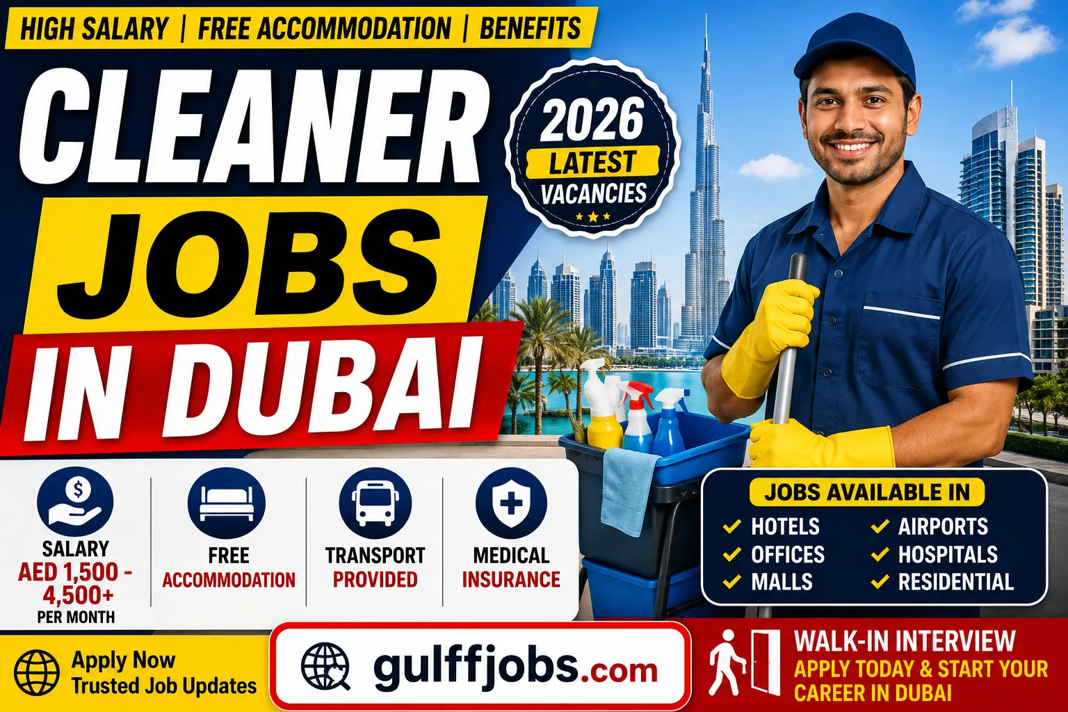 Cleaner Jobs in Dubai 2026