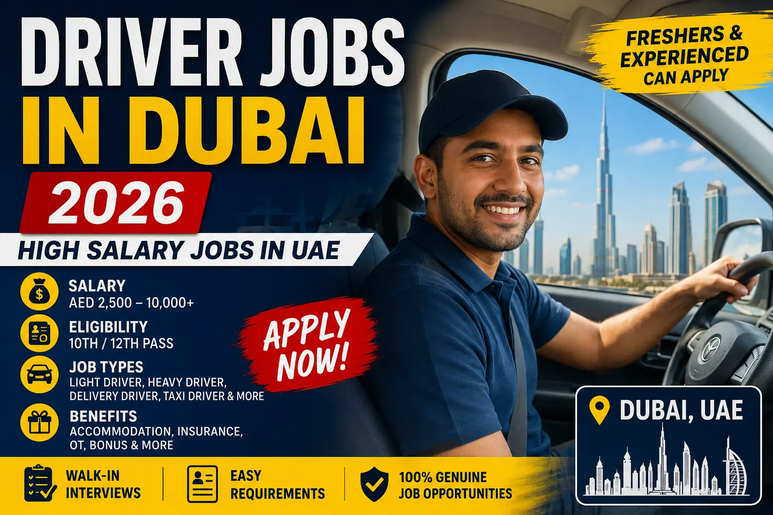 Driver Jobs in Dubai 2026