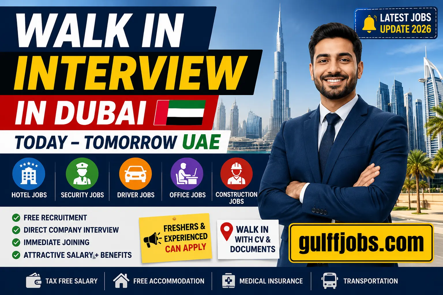 Walk in Interview in Dubai Today